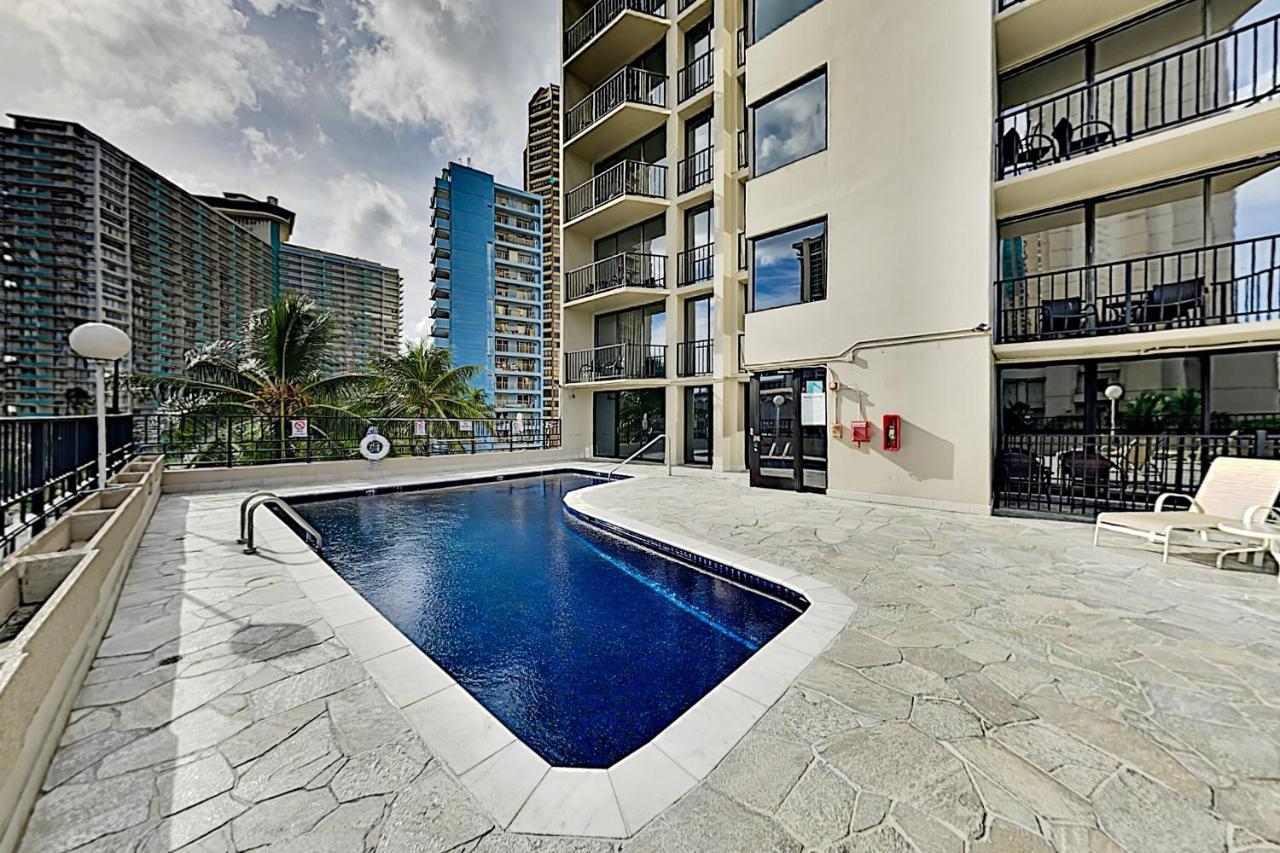 檀香山Aqua Palms Waikiki Ocean View Lanai Parking Included公寓 外观 照片