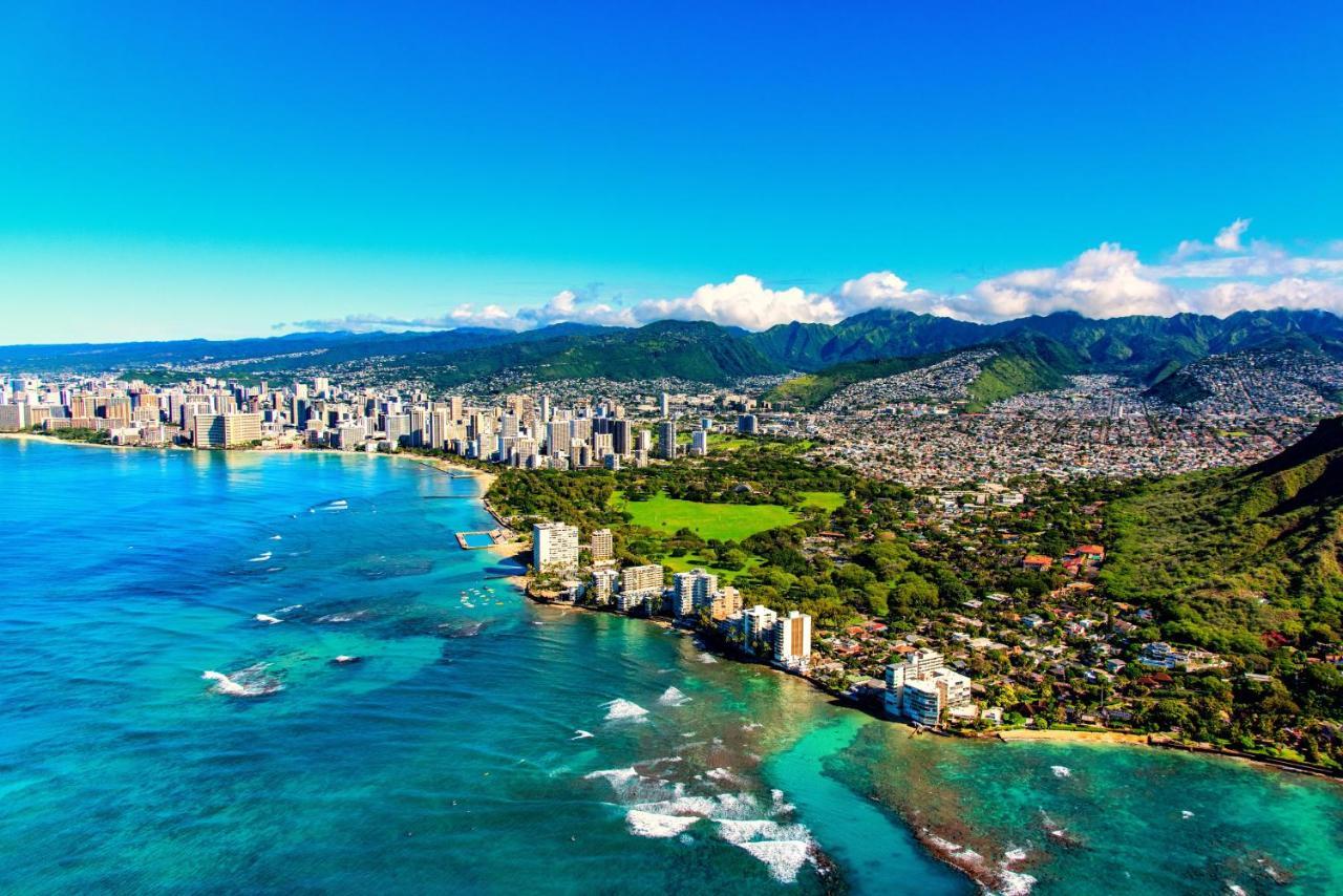 檀香山Aqua Palms Waikiki Ocean View Lanai Parking Included公寓 外观 照片